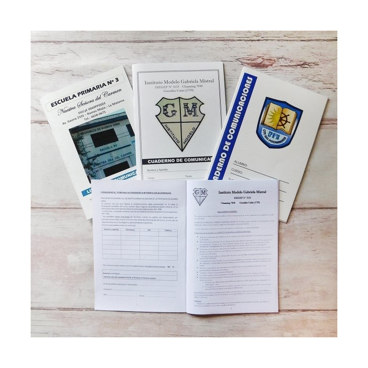 CUADERNO DE COMUNICADOS ABROCHADO A4 44 PAG (12 días hábiles)