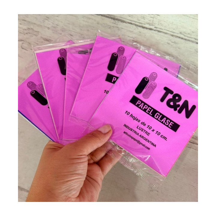 PAPEL GLASE LUSTRE X 10 HOJAS
