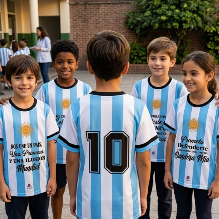 PROMESA A LA BANDERA CAMISETA ARGENTINA