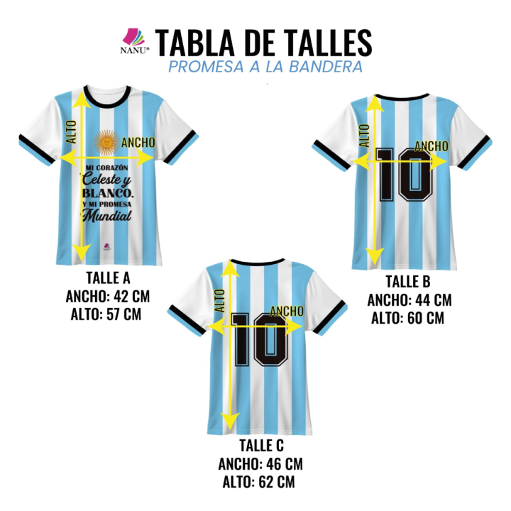 PROMESA A LA BANDERA CAMISETA ARGENTINA