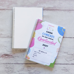 AGENDA A5 2027 SEMANAL FULL COLOR Sublimable