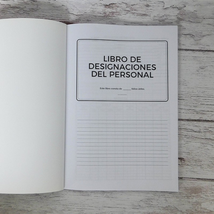 LIBRO DE DESIGNACIÓN DEL PERSONAL/ TOMA DE POSESION