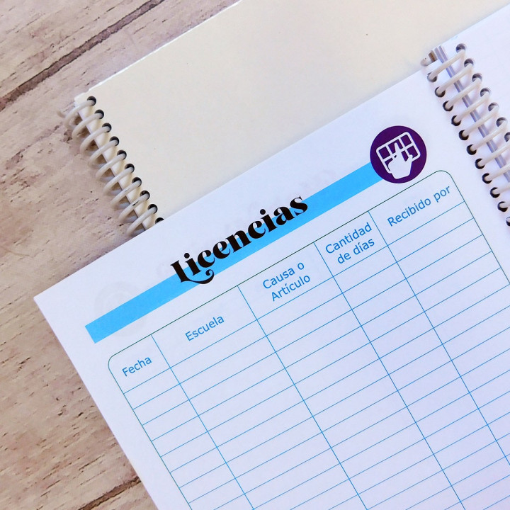 AGENDA DOCENTE 17x21 Sublimable
