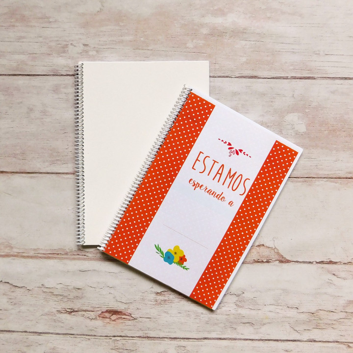CUADERNO AGENDA DE EMBARAZO Int B&N Sublimable