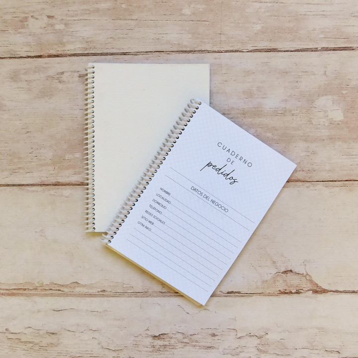 CUADERNO EMPRENDEDOR DE PEDIDOS Int. B&N Sublimable