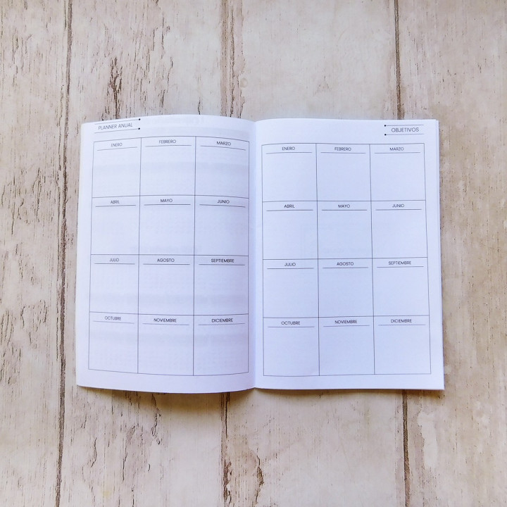 PLANNER MENSUAL PERPETUO Sublimable
