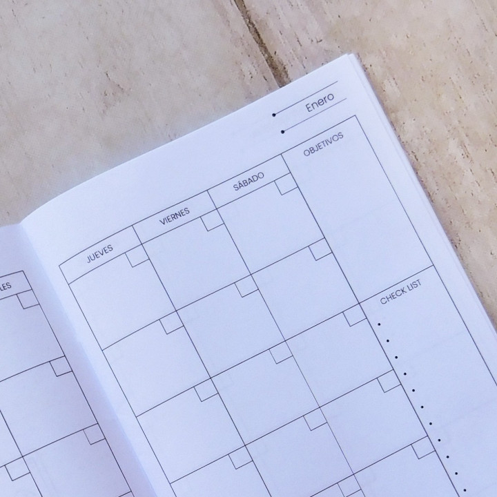 PLANNER MENSUAL PERPETUO Sublimable