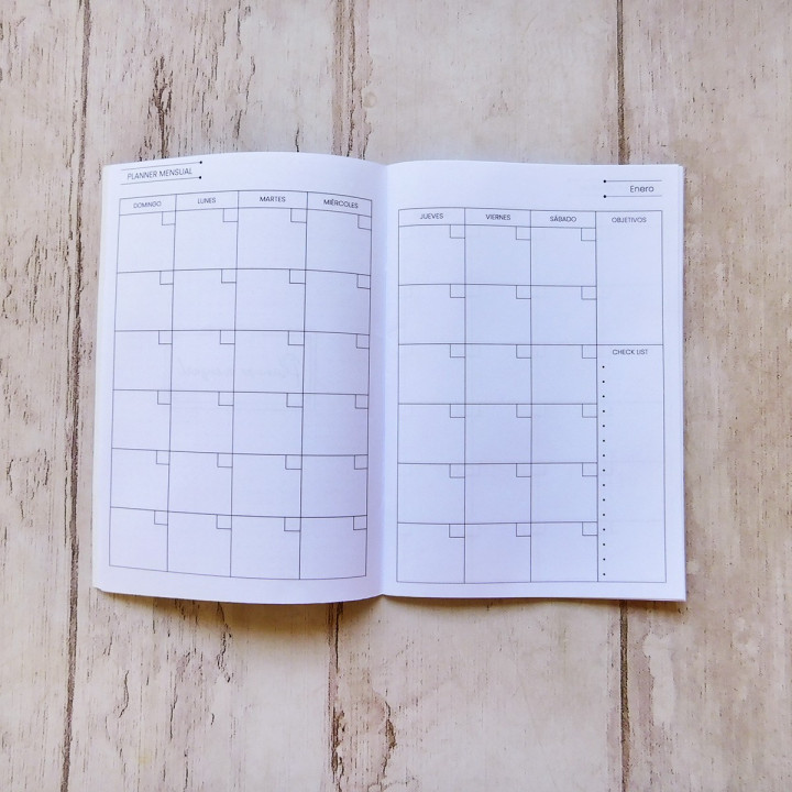 PLANNER MENSUAL PERPETUO Sublimable