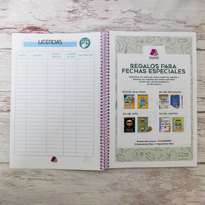 AGENDA DOCENTE TAMAÑO EJECUTIVO