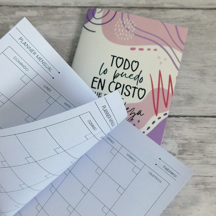 PLANNER MENSUAL PERPETUO Religioso