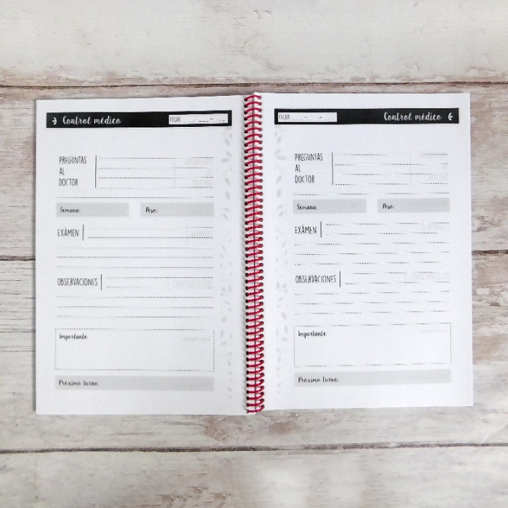 AGENDA CONTROL DE EMBARAZO Int B&N Conv.