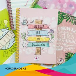 CUADERNO Tamaño A5 Anillados Religioso