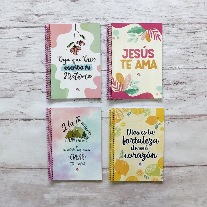 CUADERNO Tamaño A5 Anillados Religioso