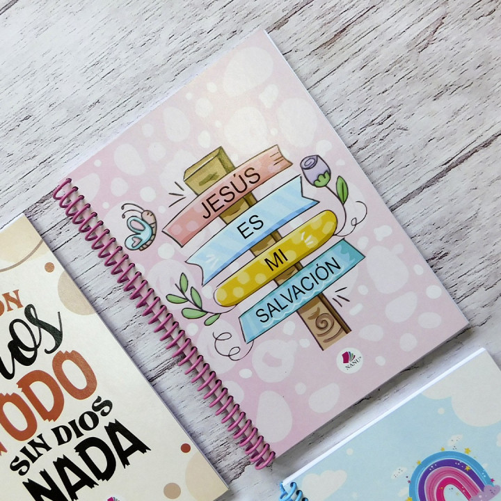 CUADERNO Tamaño A5 Anillados Religioso