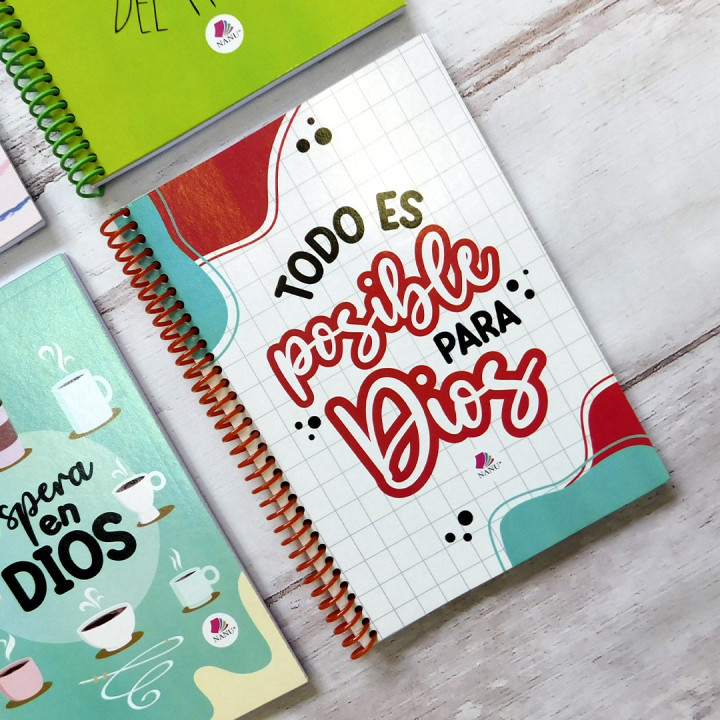 CUADERNO Tamaño A5 Anillados Religioso
