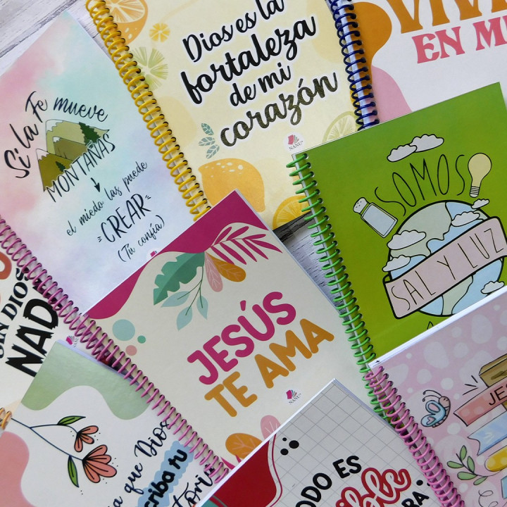 CUADERNO Tamaño A5 Anillados Religioso