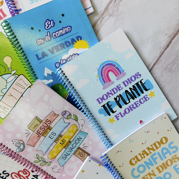 CUADERNO Tamaño A5 Anillados Religioso