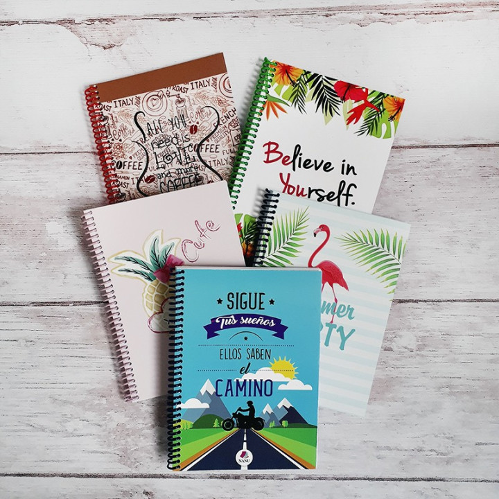 CUADERNO Tamaño A5 Anillados Conv.